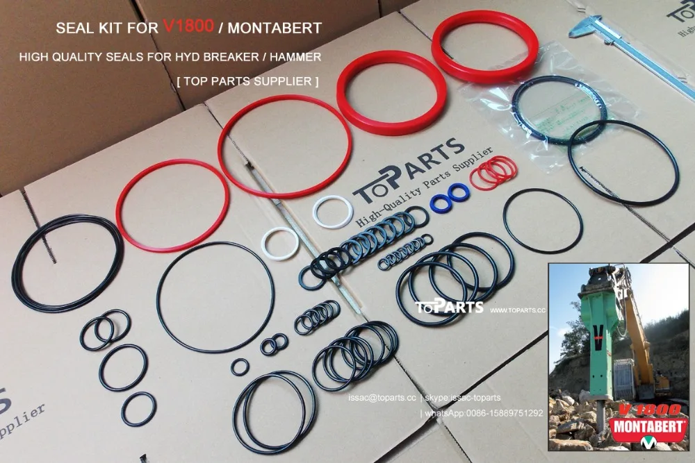 186714524  86755733 MONTABERT V1800 Hydraulic Breaker Seal kit MONTABERT V1800 Hammer Seal Kit V1800 repair kit