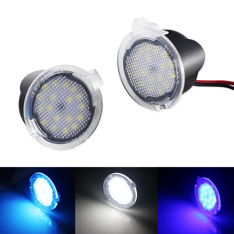 
Xenon white Full LED Side Mirror Puddle Lights For Ford F150 Edge Flex Taurus LED puddle light assembly Blue Ice blue 12V 