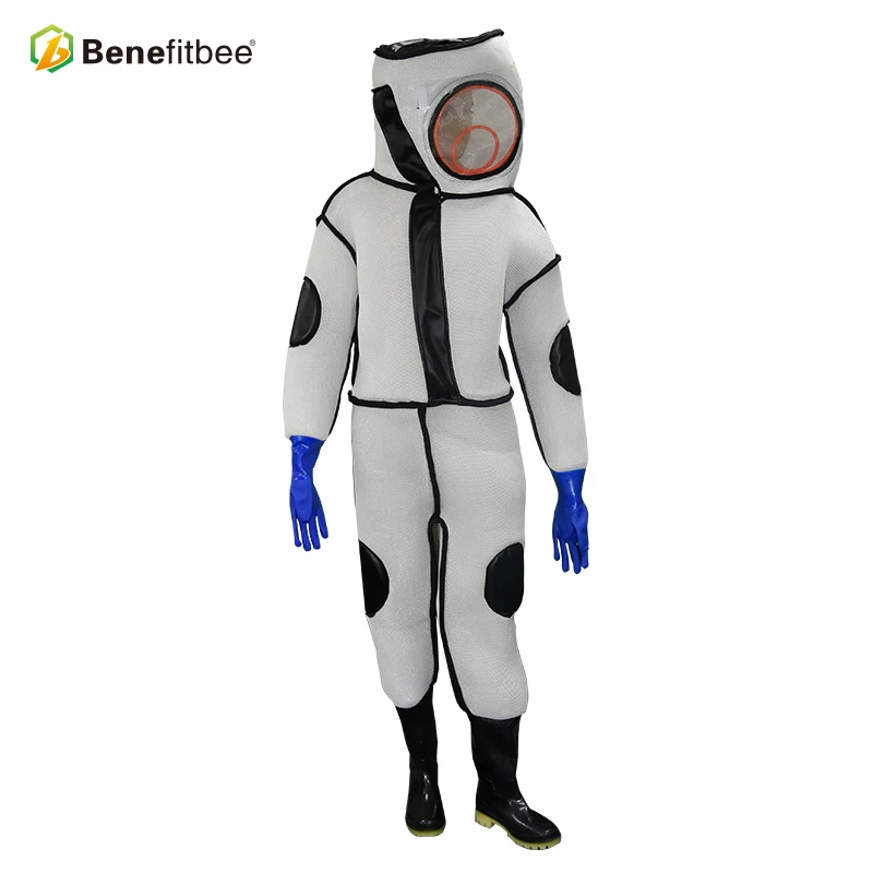Breathable Bee Suit With Water Proof Gloves And Anti-Poison Glasses For Beekeeper