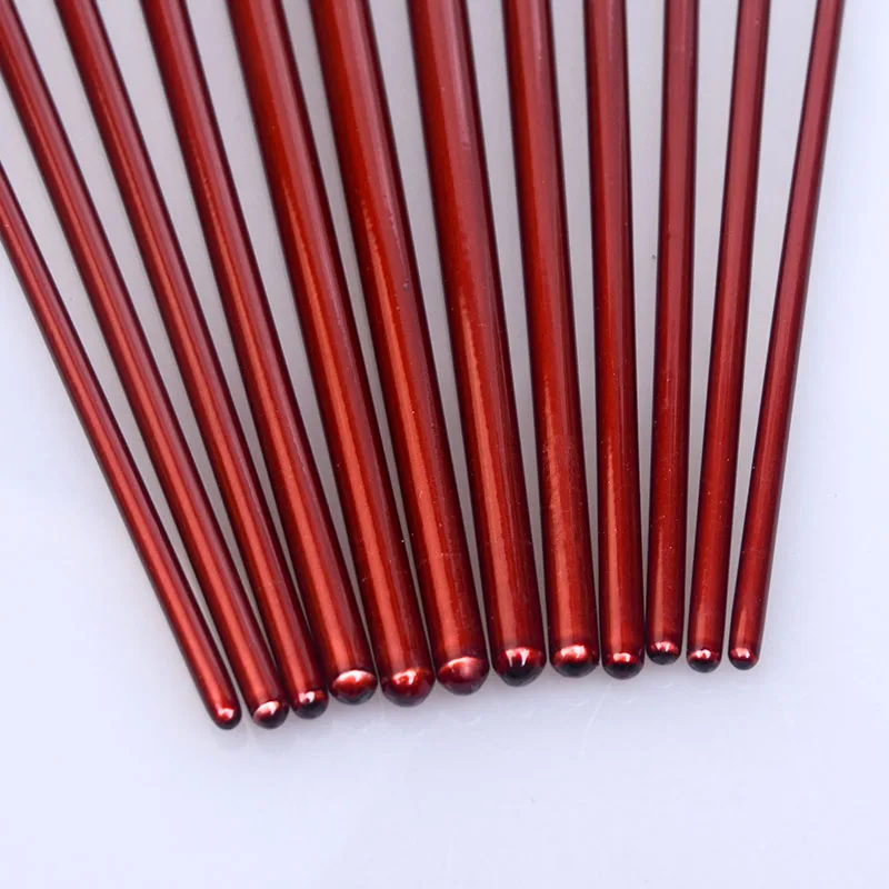 OEM Goat Hair Red Handle 12 pcs Artist Brush Oil Painting Gouache Painting Acrylic Painting