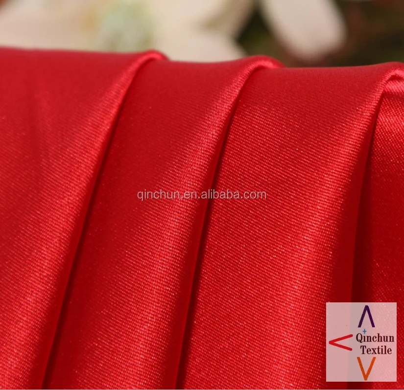 vacuum packed 25 yds per roll dress fabric polyester spandex satin taffeta fabric