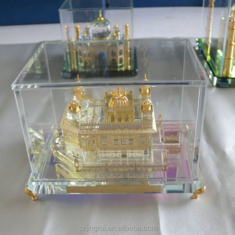 India famous building model crystal temple model in India.