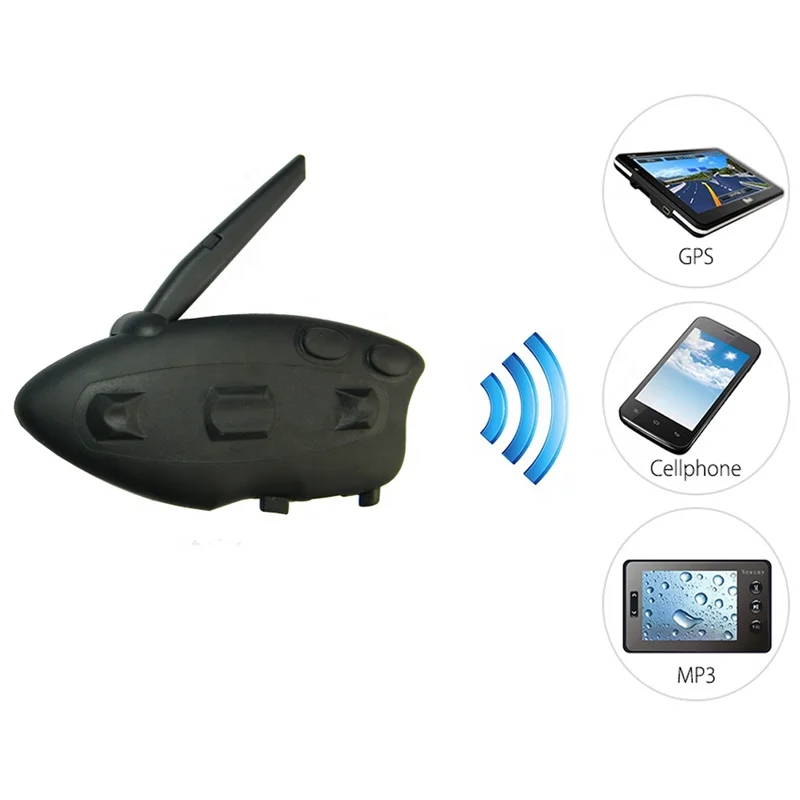 
More than 1 KM Interphone Helmet BT Intercom Headset for Handsfree Calling 