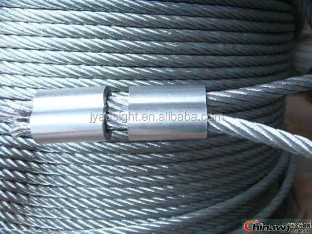 oil coated ungalvanised steel wire rope for cable car/ski lift
