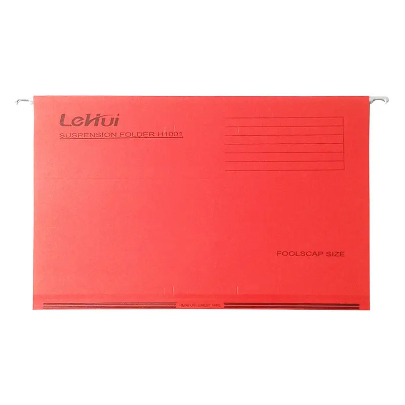 Eco-Friendly Assorted Color 230gsm Paper Hanging Suspension Files Folders For School Office