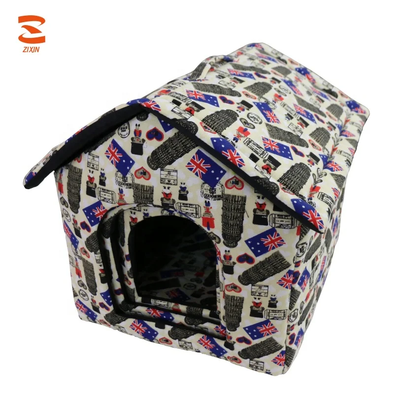 
Extra Large Strong Designs Portable Foldable Soft Warm Heated Dog Bed Folding Indoor Insulated Pet House Cage for Sale 