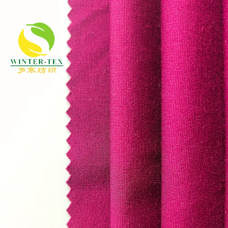 
good quality high yarn count 80s nylon rayon spandex elastic ponte roma fabric 