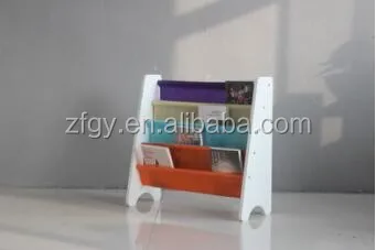 Lovely wooden children book shelf divider