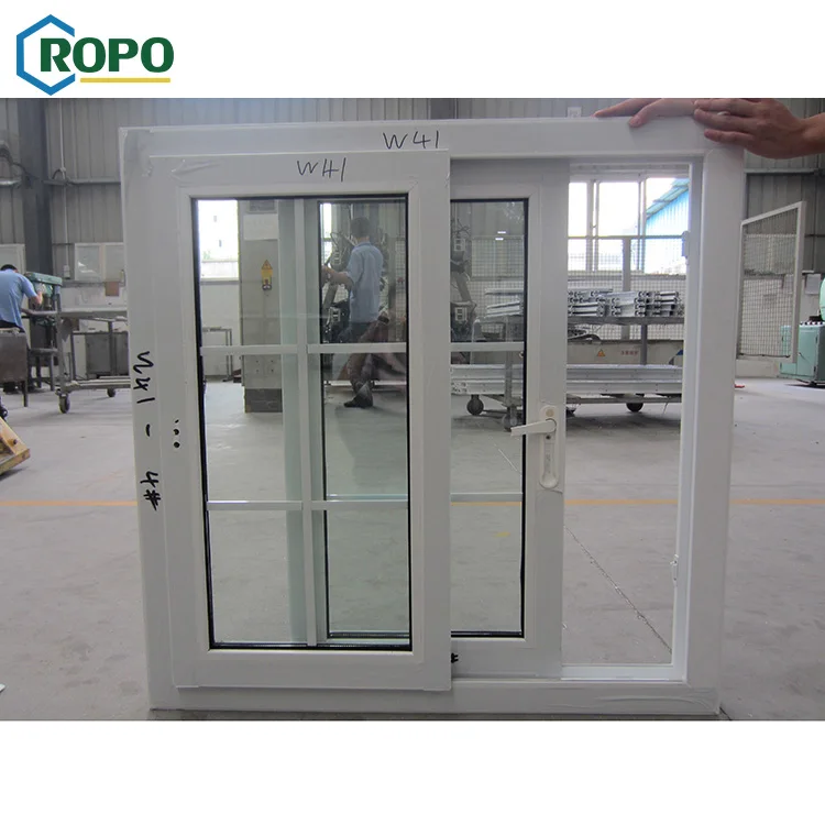 10 Year Warranty German Veka Profile UPVC Double Glazed Horizontal Sliding Storm Windows