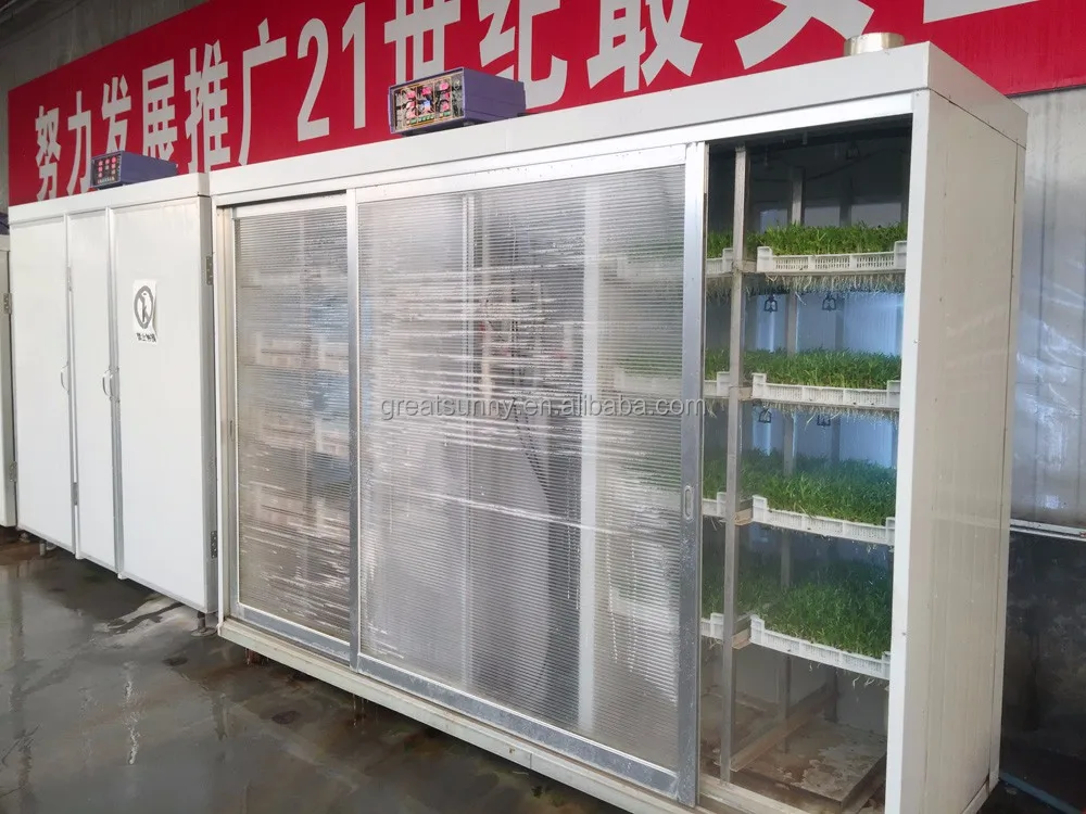 cow farm equipment 1000kg fodder machine / hydroponic fodder systems/ grain bud sprouting solution for cattle fodder