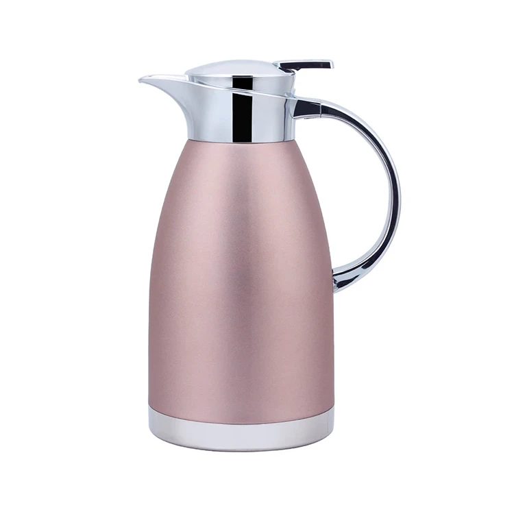 
German-Designed Thermal Coffee Carafe Stainless Steel Double Wall BPA-Free Thermos Keeps Beverages Hot Warm up to 12H 