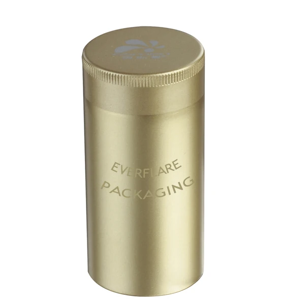 Custom deep round food grade packaging storage container aluminum metal coffee tea tin can