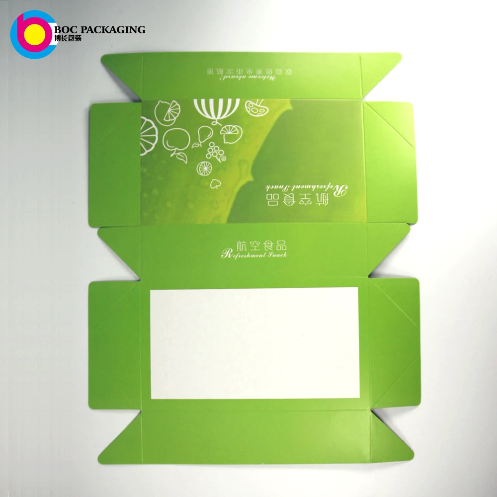 wholesale custom printing logo Airline food package fast food packaging snack box