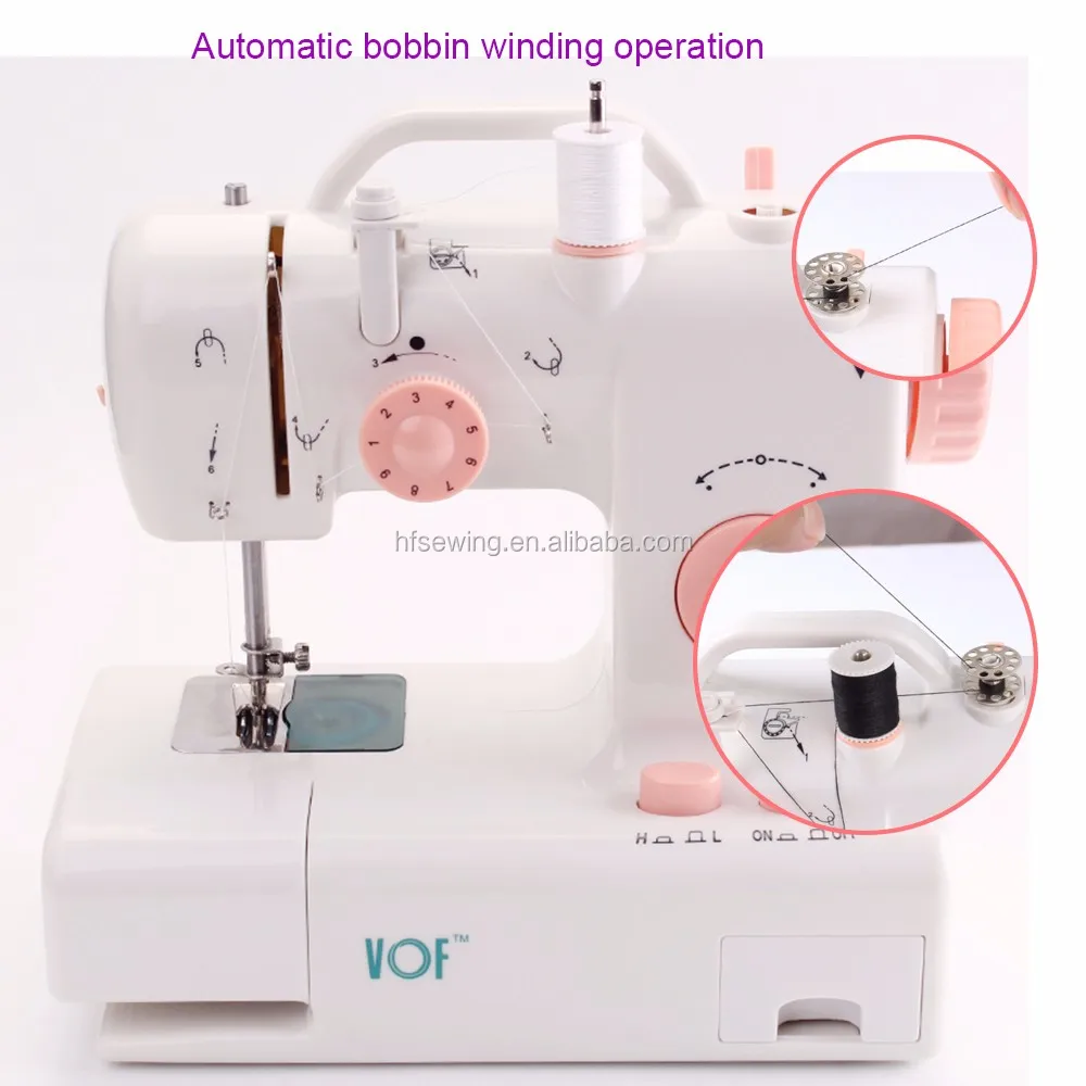 VOF FHSM-318 Cheap unique handbag sewing machines domestic Children toy Mini Electric Portable Sewing Machine