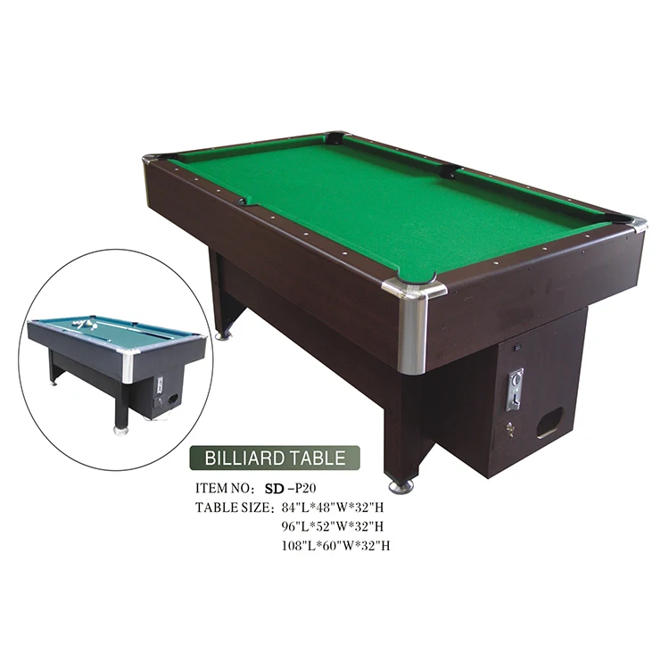 best price folding coin operated pool table 8ft