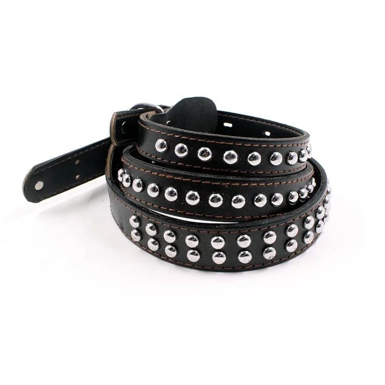 Высококачественный поводок и ошейник для собак из коровьей кожи