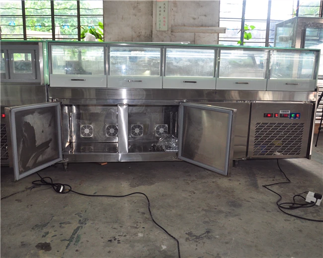 Golden Supplier Birthday Cake Dessert Shop Used Bakery Display Counter