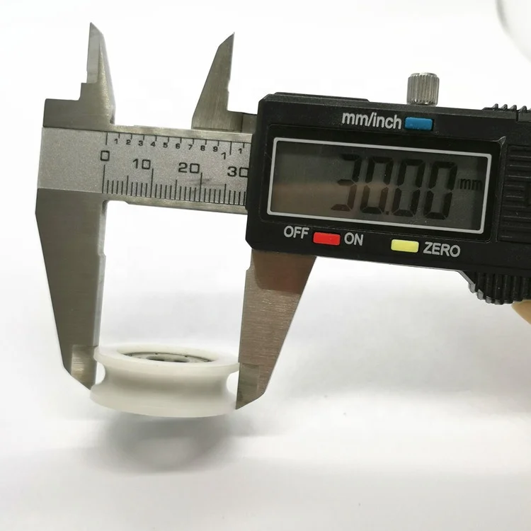 8x30x10 мм нейлоновый пластиковый ролик U-образный направляющий ролик с подшипником 608 для раздвижной двери