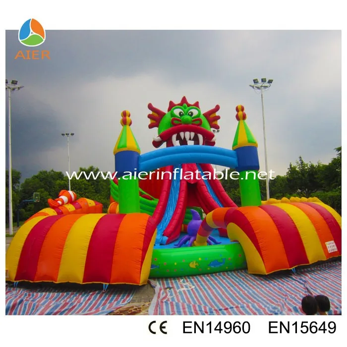 Big Inflatable Water Park Equipment for Sale, Water Park Play Equipment Water Slide >3 Years Resort Place（景区）