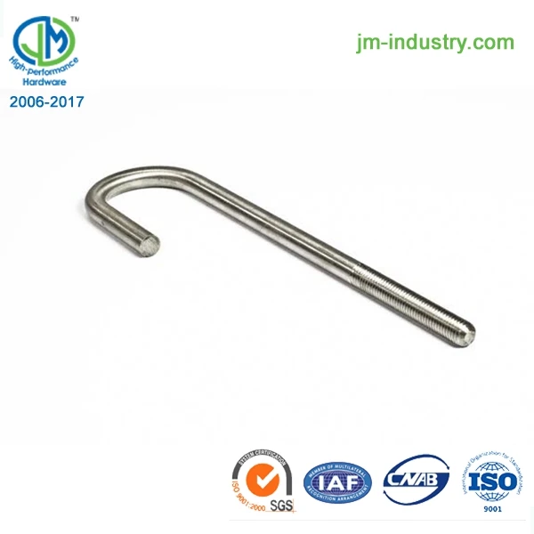 ASTM 3/4 Carbon Steel hook anchor bolts