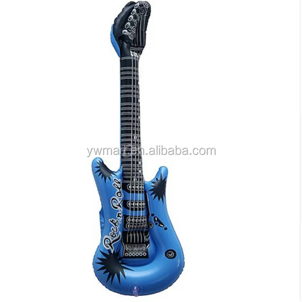 Custom Musical Instrument PVC Inflatable Guitar Toys For Kids
