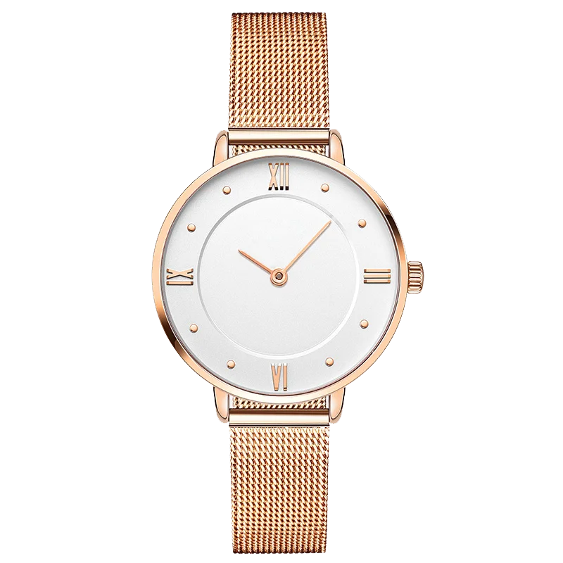 2017 Новый дизайн, модные с сетчатым ремешком Япония движение обратно из нержавеющей стали дамы браслет наручные часы