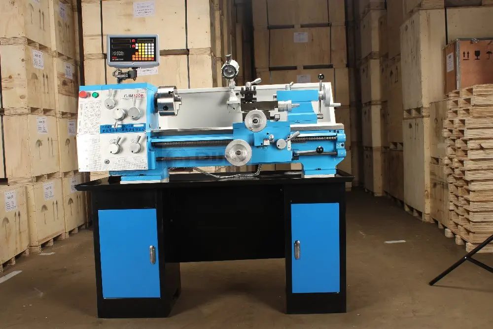 High precision of mini metal lathe machine 1.1KW spindle bore 38mm threading without change gear