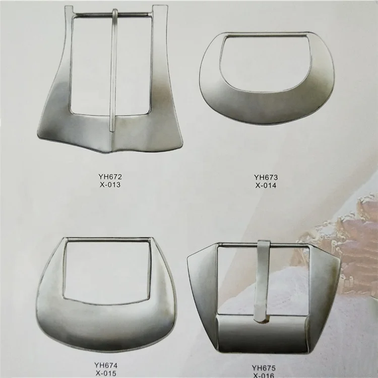 Diamond-studded rectangle metal belt buckle Oval D ring belt pin buckle