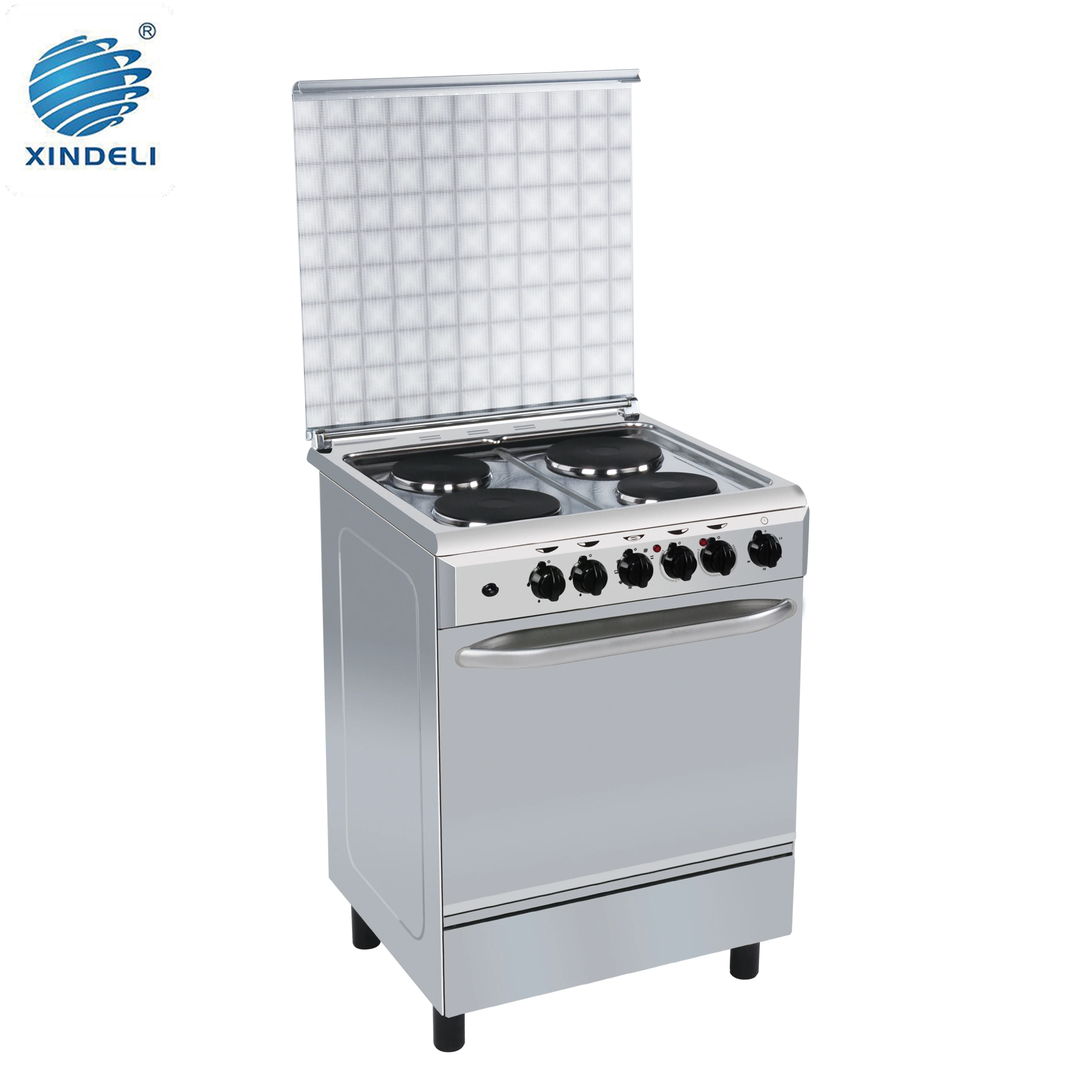 Газовая плита, 4 плиты 60x60, Автономная электрическая плита с электрической духовкой