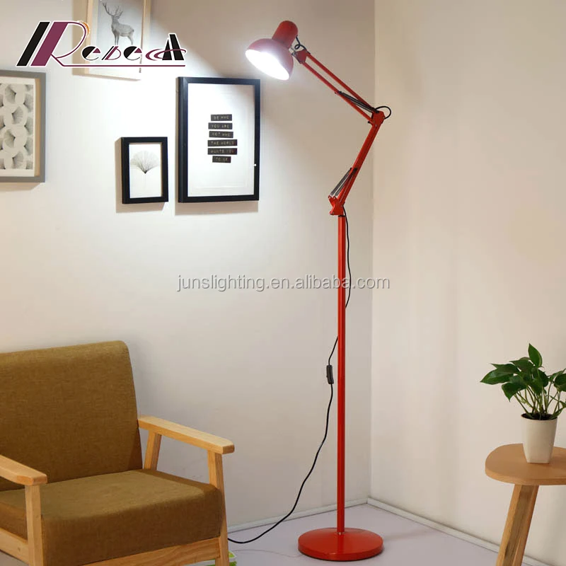 Creative two control dimming modern reading floor lamp