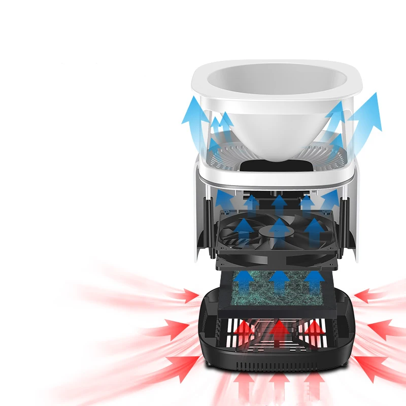 Desktop Air Cleaner Portable HEPA Purifier Filter 2 in 1 Anion Sterilization Carbon Filter Air Purifiers