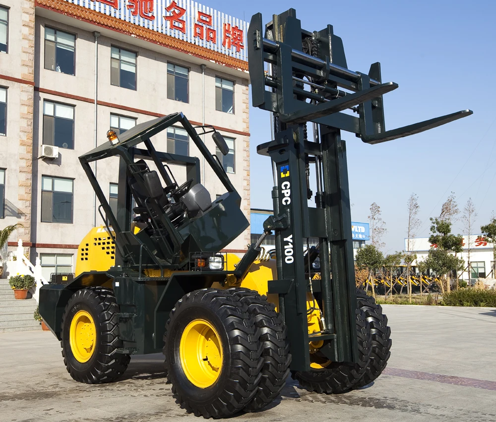 hot in sale all terrian forklift, Rough   Forklift  with china /CUMMINS/YANMAR engine