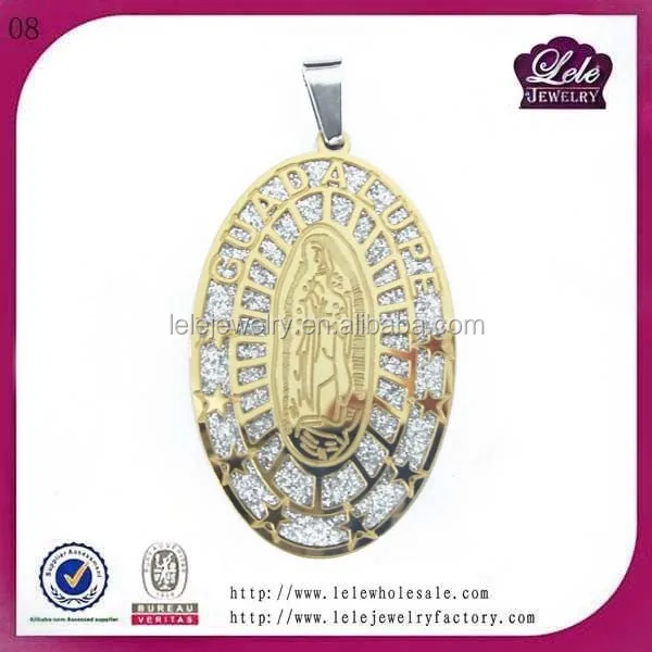 Dongguan Stainless Steel Virgin Mary Virgin of Guadalupe Choker Necklace Pendant