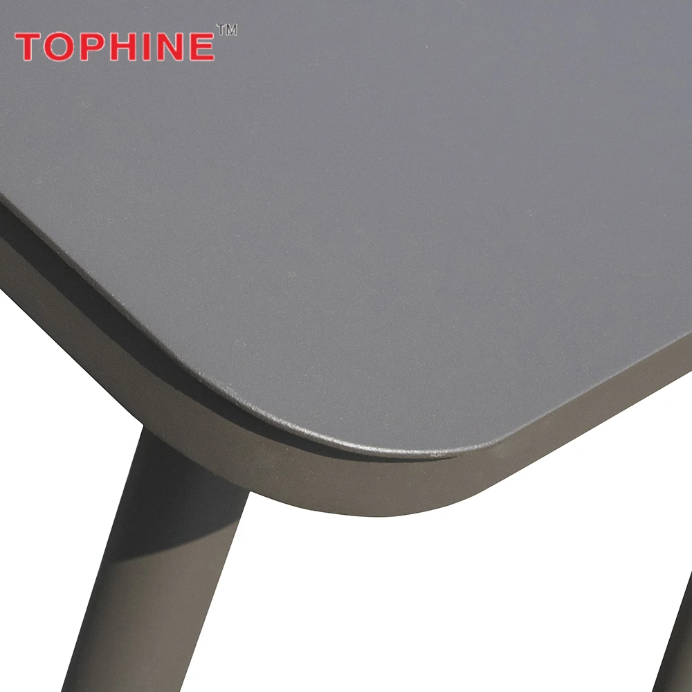 Outdoor furniture aluminum bar garden and balcony metal dining table and chairs