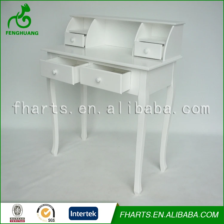 Французский Белый Деревянный 4 Ящика Туалетный Столик Дешевые