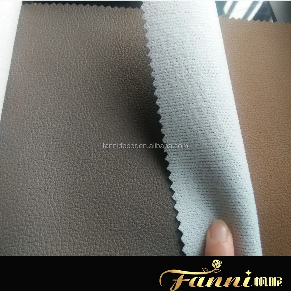 Black Leather Car Seat Fabric Dark Gray Car Seats Leather PVC Upholstery Leather Fabric for Car Seat