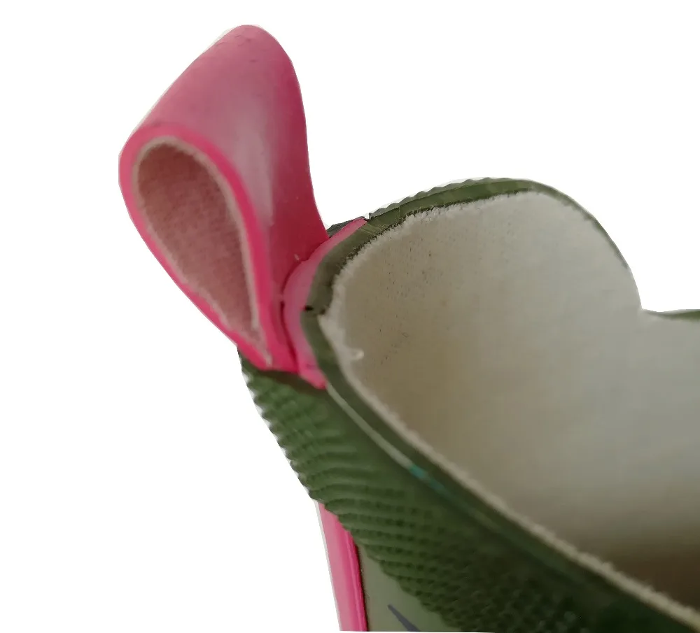 elegant floral ladies rubber rain boot with floral pattern wellies