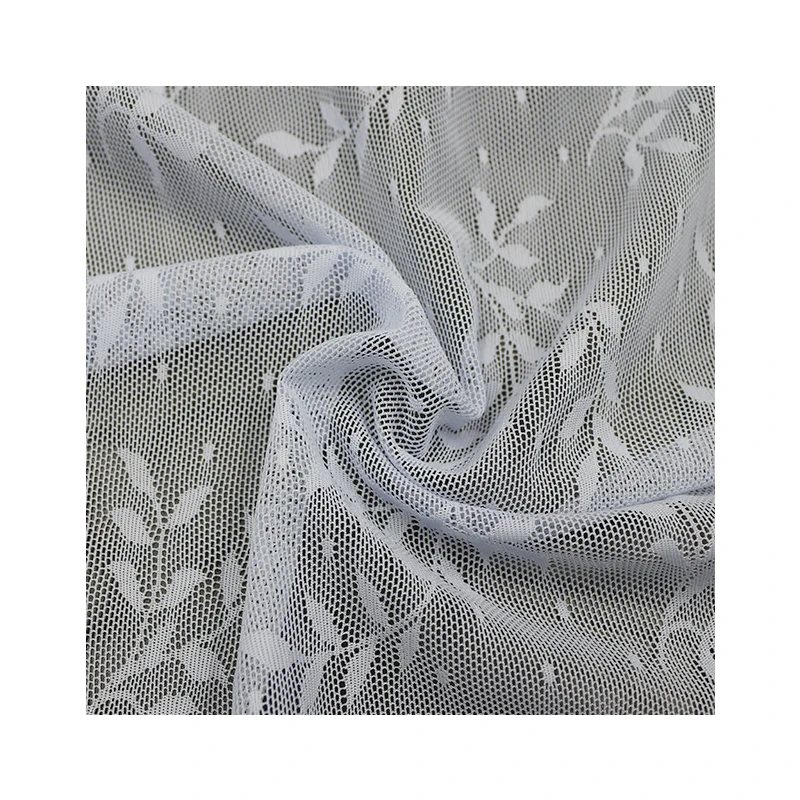 
 Белая Милая жаккардовая ткань с вышивкой, 84 нейлон, 16 спандекс  