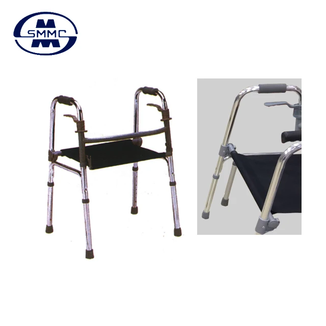 
Lightweight Aluminum Adjustable two Paddle walker with Seat for the Elderly adults 