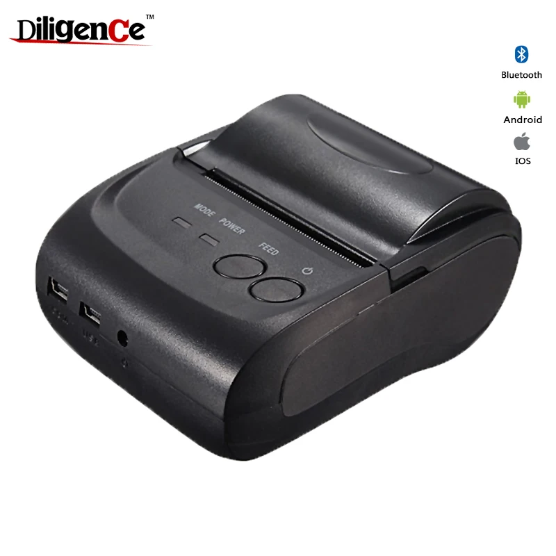58mm pos mini thermal blue tooth printer with backup battery