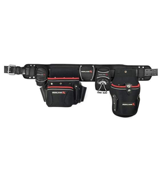 Detachable High Density 600D polyester 2 Bag Tool Belt in Brown Waist Tool bag