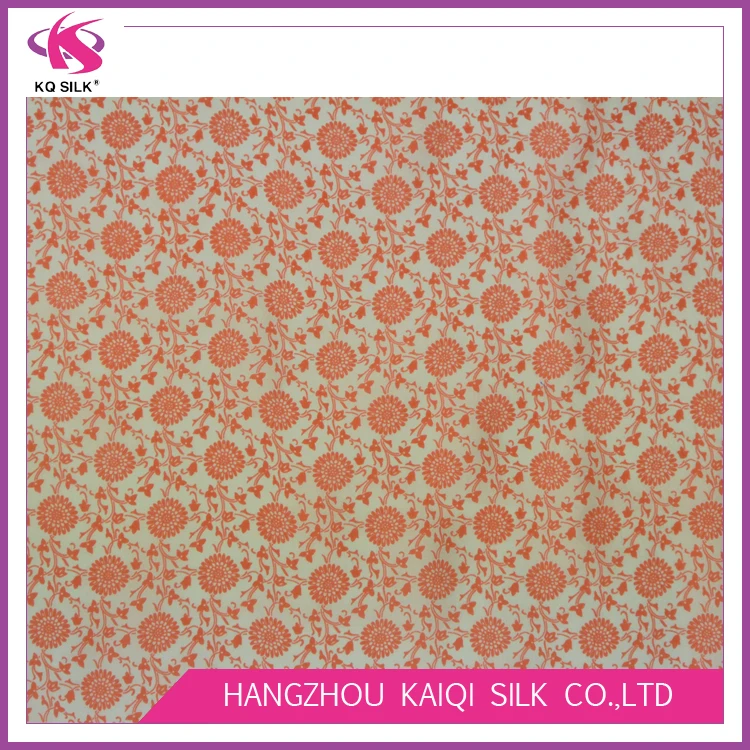 Hot Sale Floral Fabric Habotai Silk Fabric Print Silk Fashion Fabric for Dress Scarf