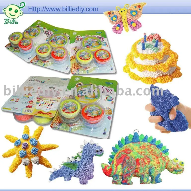 Пенопластовая глина, жемчужная шпатлевка (игрушки «сделай сам»)