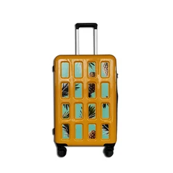 Жесткий Чехол для багажа на молнии из АБС-пластика с принтом 20/24 дюймов