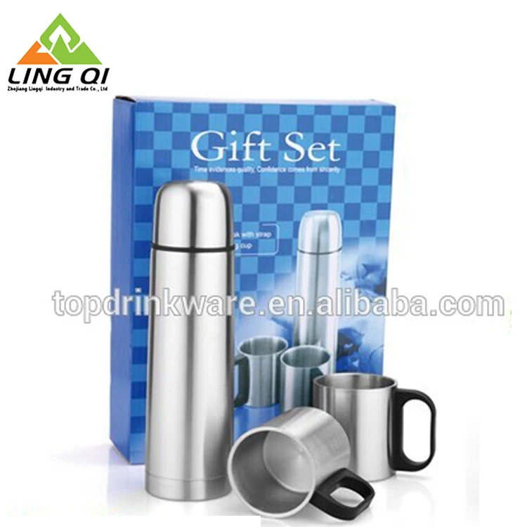 Хорошее продвижение продукции с двойными стенками из нержавеющей стали Термос Кофе Кружки Термос Подарочный набор