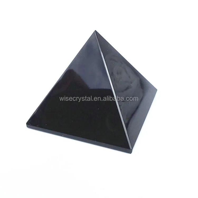 Quartz positive energy healing obsidian crystal pyramid Wholesale chakra