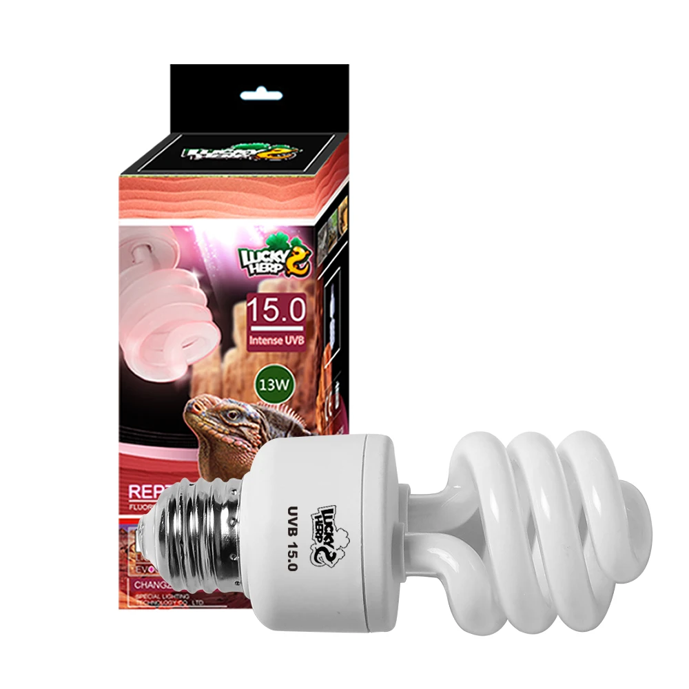 Reptile lamp,  uvb 15.0 bulb compact fluorescent lamp 13w for bearded dragon