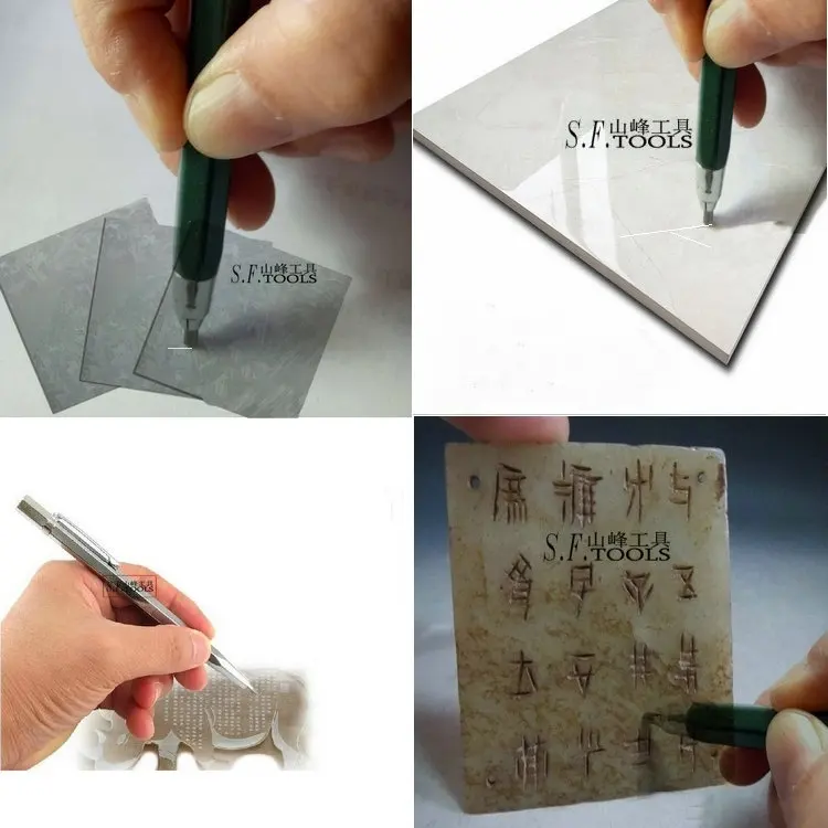 Professional Tool Making Engraved Pens Glass Ceramic Pointed diamond Tip Tile Cutter Pen Scriber Engraving Tool