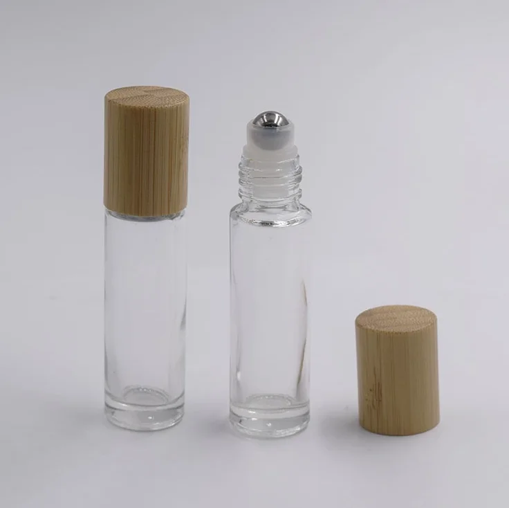 Glass Cosmetic Packaging 4ml 6ml 10 ml 15ML perfume oil roll on glass bottle with roller ball