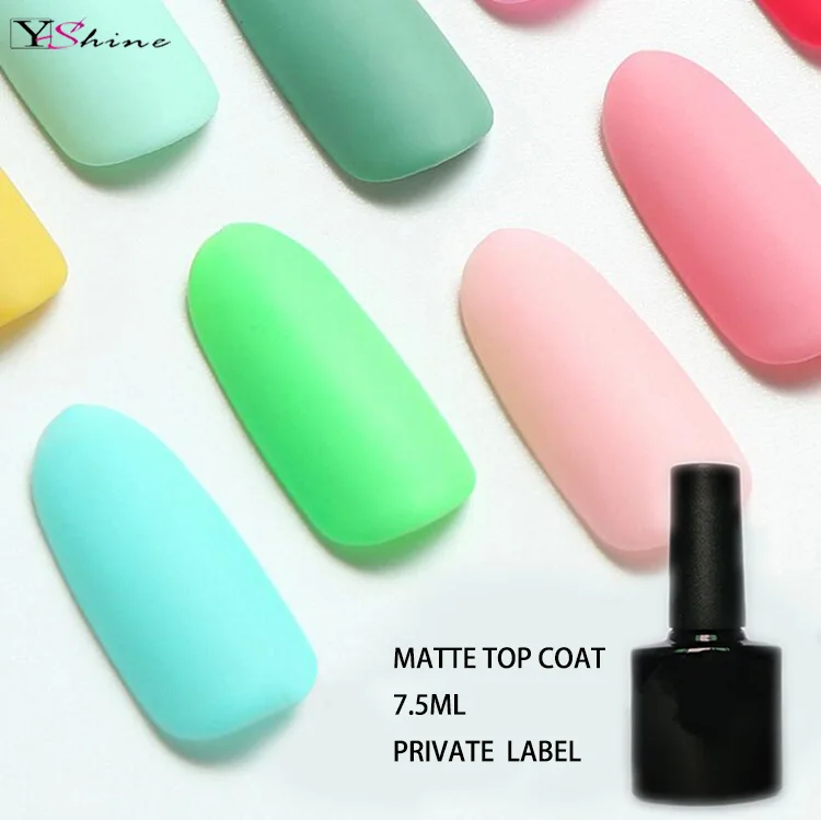 Free Sample No Stain No damage Private Label  UV LED Gel Velvet Matte Top Coat For Nail Art